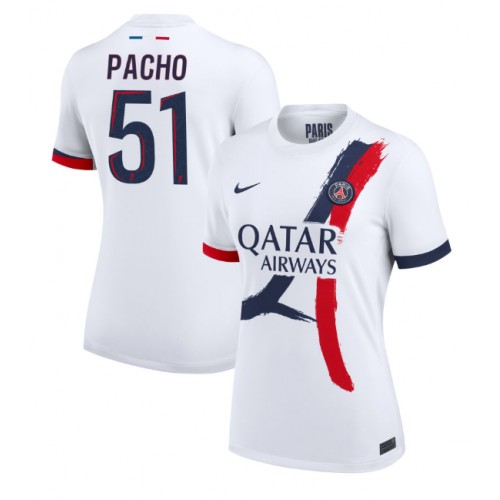 Paris Saint-Germain Willian Pacho #51 Gostujuci Dres za Ženska 2024-25 Kratak Rukav